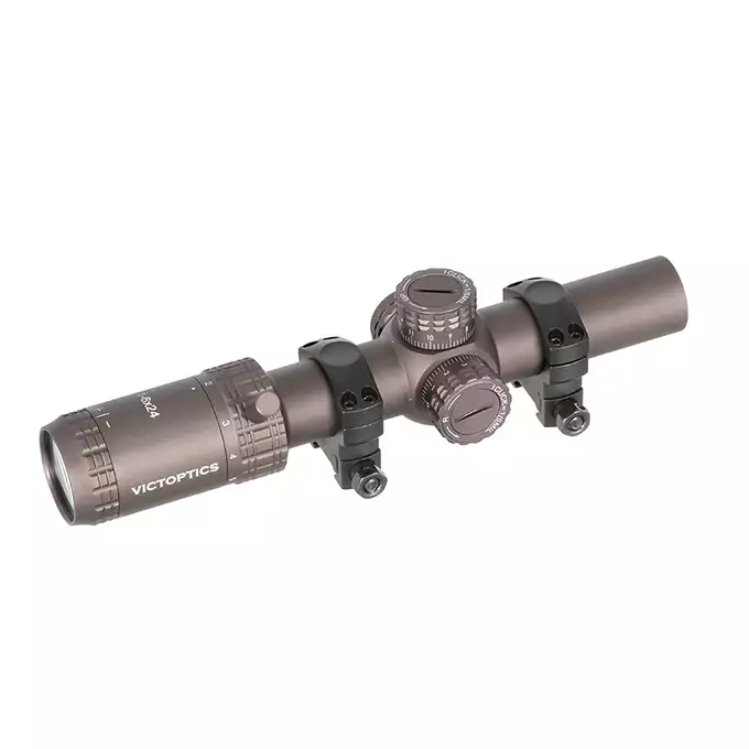[Zestaw] Karabinek MC6595M (Zasilany Green Gazem) - Tan [Golden Eagle] + Luneta VICTOPTICS S6 1-6X24 - COYOTE FDE [Vector Optics]