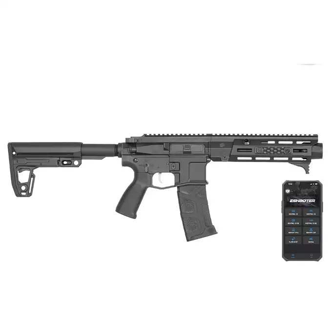 [Zestaw] M923C Replika karabinu szturmowego DEX556 ETU Wireless [DE] + Maverick-II Plus 1x22 SOL Solar Power Red Dot Sight - black [Vector Optics]