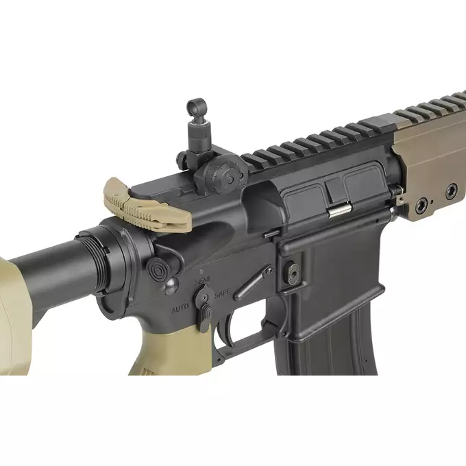 [Zestaw] Karabinek MC6595M (Zasilany Green Gazem) - Tan [Golden Eagle] + Luneta VICTOPTICS S6 1-6X24 - COYOTE FDE [Vector Optics]