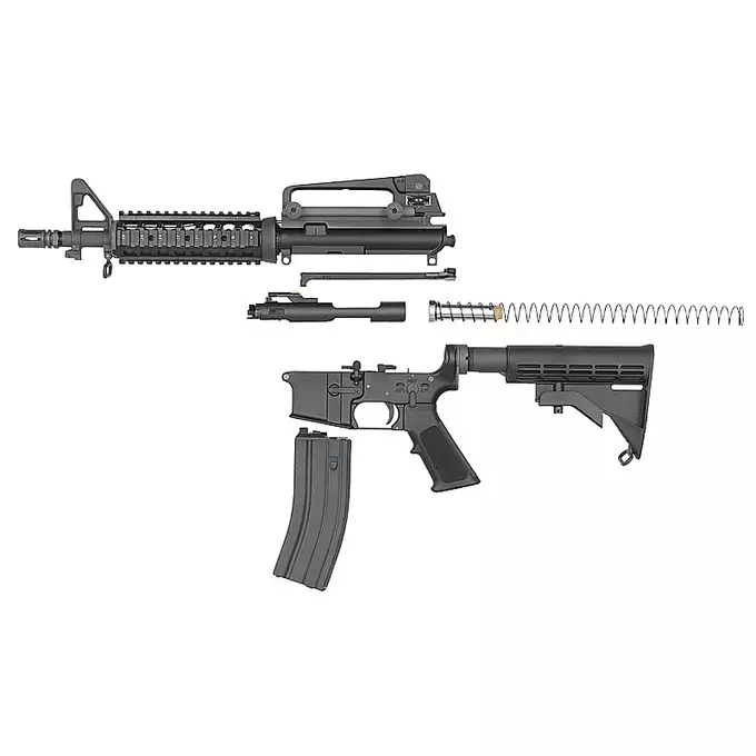 [Zestaw] WE-M4 CQB GBBR V3 - black [WE] + Magazynek V3 gazowy do WE-M4/SCR/4168 z systemem open bolt  [WE]