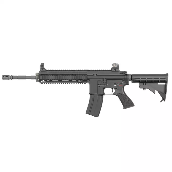 [Zestaw] Replika airsoftowa 4168 GBBR V3 - black [WE] + Magazynek V3 gazowy do WE-M4/SCR/4168 z systemem open bolt  [WE]