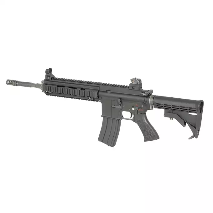 [Zestaw] Replika airsoftowa 4168 GBBR V3 - black [WE] + Magazynek V3 gazowy do WE-M4/SCR/4168 z systemem open bolt  [WE]