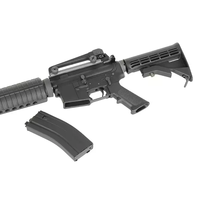 [Zestaw] Replika airsoftowa M4 GBBR V3 - black [WE] + Magazynek V3 gazowy do WE-M4/SCR/4168 z systemem open bolt  [WE]