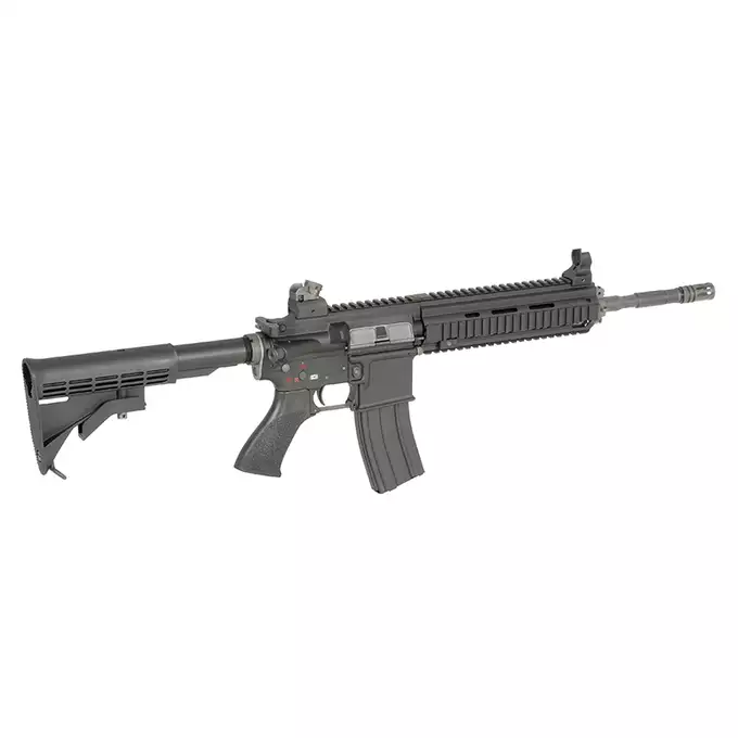 [Zestaw] Replika airsoftowa 4168 GBBR V3 - black [WE] + Magazynek V3 gazowy do WE-M4/SCR/4168 z systemem open bolt  [WE]