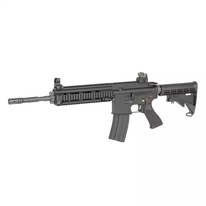 [Zestaw] Replika airsoftowa 4168 GBBR V3 - black [WE] + Magazynek V3 gazowy do WE-M4/SCR/4168 z systemem open bolt  [WE]
