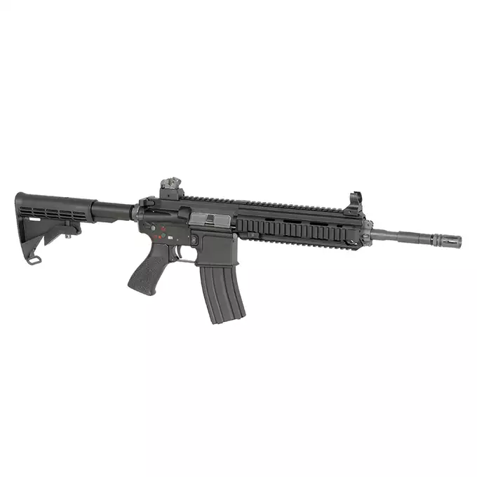 [Zestaw] Replika airsoftowa 4168 GBBR V3 - black [WE] + Magazynek V3 gazowy do WE-M4/SCR/4168 z systemem open bolt  [WE]