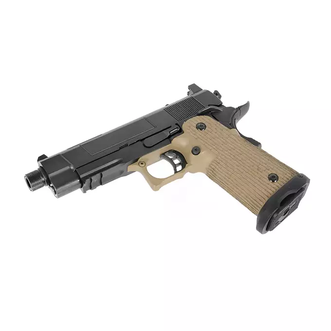 [Zestaw] R504 - Tan [Army Armament] + Elastyczna kabura na pistolet - Coyote [8FIELDS]