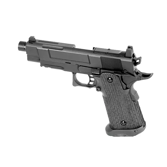 [Zestaw] R504 - Black [Army Armament] + Elastyczna kabura na pistolet - Coyote [8FIELDS]