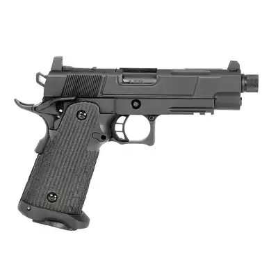 [Zestaw] R504 - Black [Army Armament] + Elastyczna kabura na pistolet - Coyote [8FIELDS]