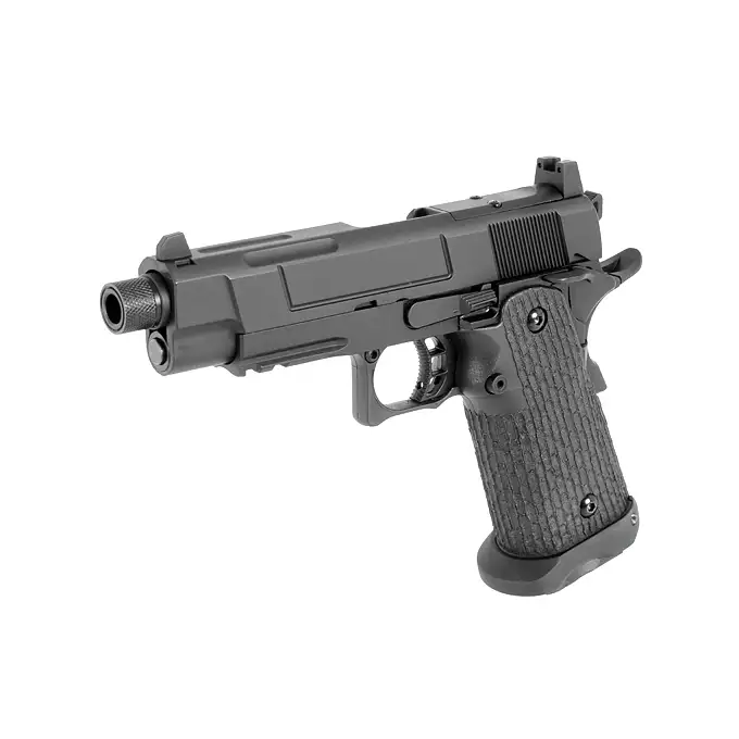 [Zestaw] R504 - Black [Army Armament] + Elastyczna kabura na pistolet - Coyote [8FIELDS]