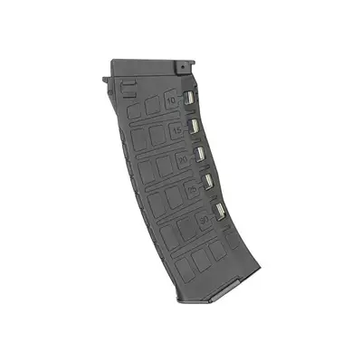 [Zestaw] AT-AK12-PE z trybem 2-strzałowym [Arcturus] + Magazynek DMAG o zmiennej pojemności 30/130 kulek do AK12/AK74 - BK
