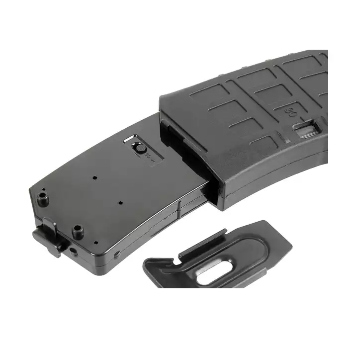 [Set] AT-AK12K-FE Optical mosfet [Arcturus] + DMAG AK12/AK74 30/130rds Variable-Cap Magazine - BK