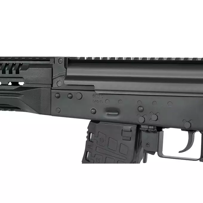 [Zestaw] AT-AK12-PE z trybem 2-strzałowym [Arcturus] + Magazynek DMAG o zmiennej pojemności 30/130 kulek do AK12/AK74 - BK