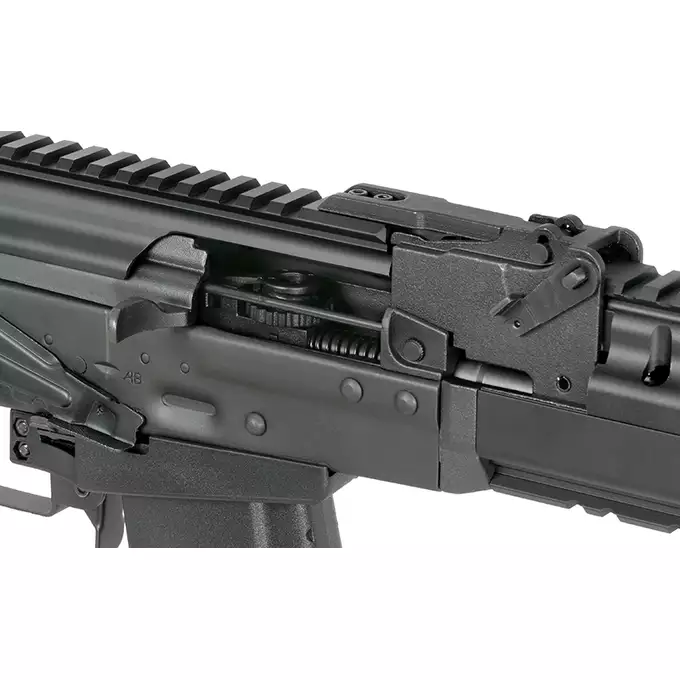 [Zestaw] AT-AK04 z optycznym mosfetem PERUN, szybkostrzelność 25 strz./sek. [Arcturus] + Magazynek DMAG o zmiennej pojemności 30/130 kulek do AK12/AK74 - BK