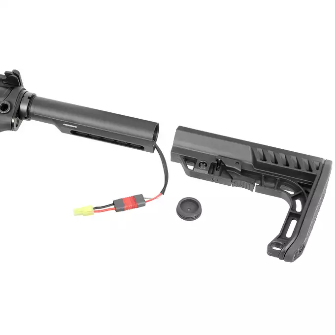 [Zestaw] AR15 E3 Rifle AT-AR07 [Arcturus] + MAGAZYNEK O ZMIENNEJ POJEMNOŚCI 30/130 KULEK DO M4/M16 - BLACK [Arcturus]