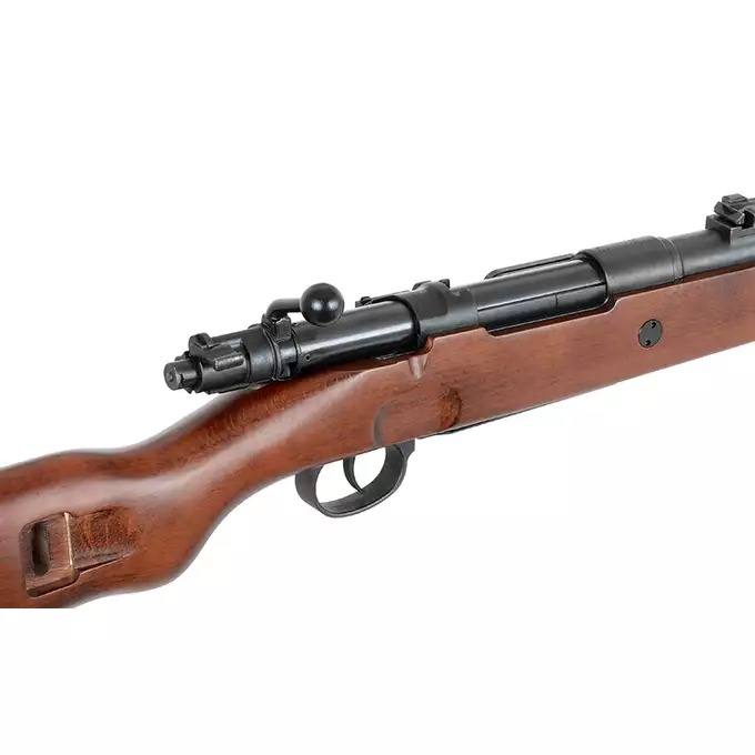 [Zestaw] Replika karabinu powtarzalnego Kar98k - Real Wood [S&amp;T] + Pokrowiec na broń do długości 120 cm - black [8FIELDS]