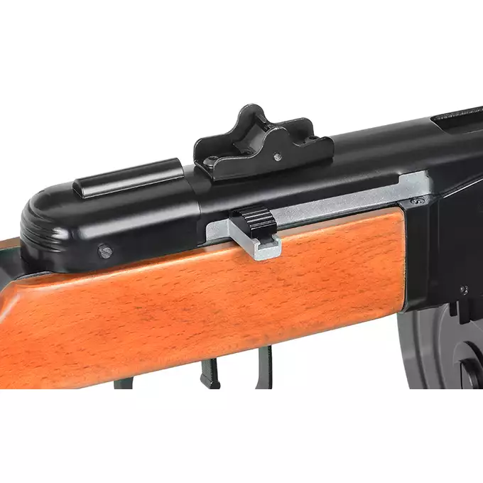 [Zestaw] Replika pistoletu maszynowego PPSz - Real Wood [S&amp;T] + Pokrowiec na broń do długości 96cm - BLACK [8FIELDS]