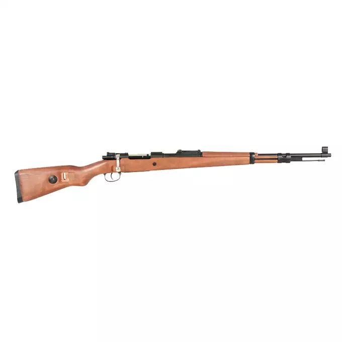 [Zestaw] Replika karabinka WWII KAR98K (Wood Stock Version) [Double Bell] + Pokrowiec na broń do długości 120 cm - black [8FIELDS]