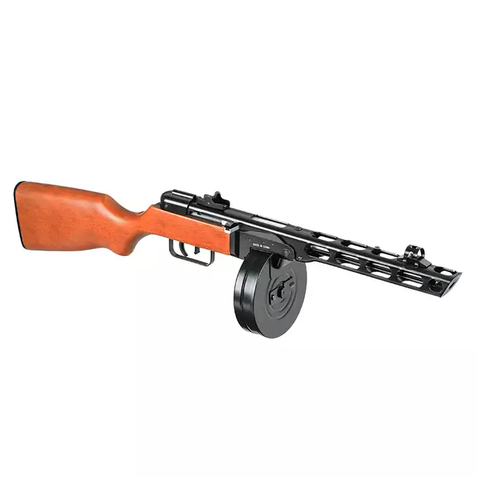 [Zestaw] Replika pistoletu maszynowego PPSz - Real Wood [S&amp;T] + Pokrowiec na broń do długości 96cm - BLACK [8FIELDS]
