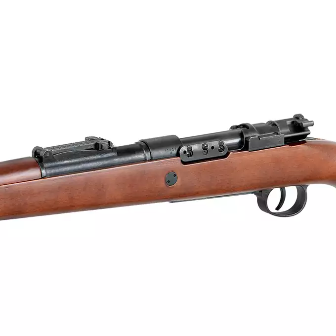 [Zestaw] Replika karabinu powtarzalnego Kar98k - Real Wood [S&amp;T] + Pokrowiec na broń do długości 120 cm - black [8FIELDS]