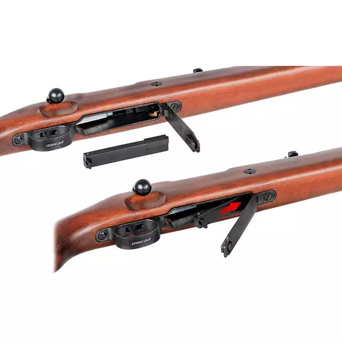 [Zestaw] Replika karabinu powtarzalnego Kar98k - Real Wood [S&amp;T] + Pokrowiec na broń do długości 120 cm - black [8FIELDS]