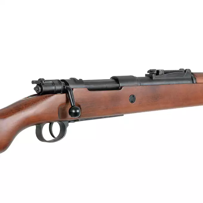 [Zestaw] Replika karabinu powtarzalnego Kar98k - Real Wood [S&amp;T] + Pokrowiec na broń do długości 120 cm - black [8FIELDS]