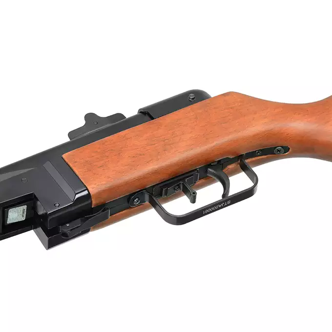 [Zestaw] Replika pistoletu maszynowego PPSz - Real Wood [S&amp;T] + Pokrowiec na broń do długości 96cm - BLACK [8FIELDS]