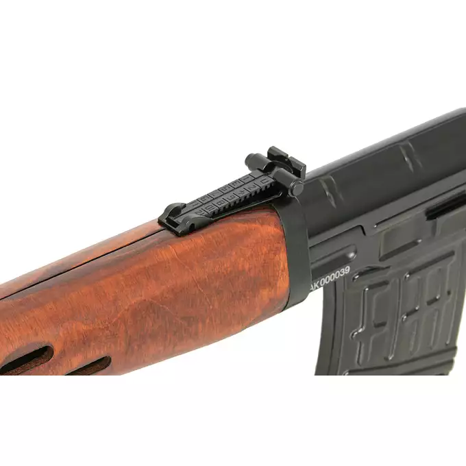 [Zestaw] Replika elektryczna karabinu wyborowego SWD - Real Wood [A&amp;K] + Stalowy Dwójnóg do Karabinow SVD [BattleAxe]