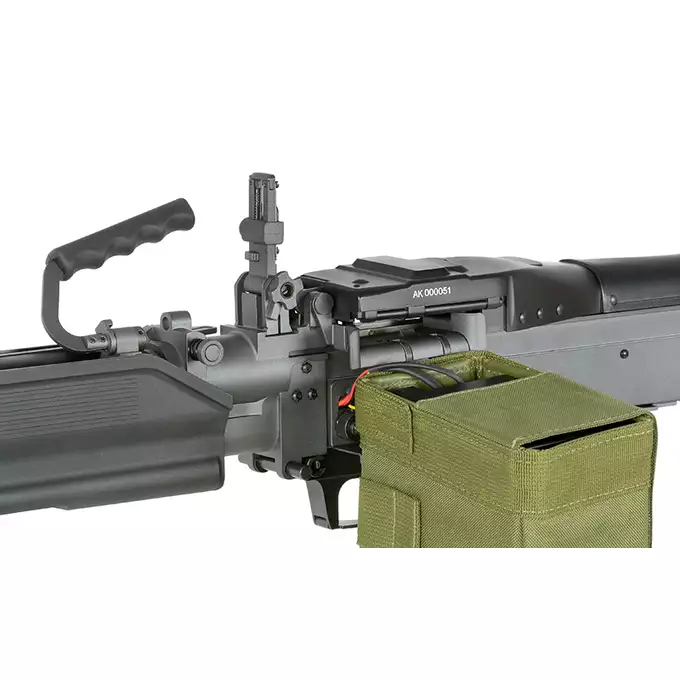 [Zestaw] Replika karabinu maszynowego MK43 Mod0 Navy Seals [A&amp;K] + Elektryczny magazynek pudełkowy do M60/MK43 3500 Kulek [A&amp;K]