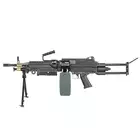 [Zestaw] Replika karabinu maszynowego FN M249 Paratrooper LMG [A&amp;K] + Elektryczny magazynek pudełkowy 6000 kulek M249 - Olive [BattleAxe]