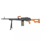 [Zestaw] Replika karabinu maszynowego PK - Real Wood [A&amp;K] + Elektryczny magazynek pudełkowy do PKM 5000 Kulek [A&amp;K]