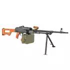 [Zestaw] Replika karabinu maszynowego PK - Real Wood [A&amp;K] + Elektryczny magazynek pudełkowy do PKM 5000 Kulek [A&amp;K]