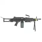 [Zestaw] Replika karabinu maszynowego FN M249 Paratrooper LMG [A&amp;K] + Elektryczny magazynek pudełkowy 6000 kulek M249 - Olive [BattleAxe]