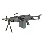 [Zestaw] Replika karabinu maszynowego FN M249 Paratrooper LMG [A&amp;K] + Elektryczny magazynek pudełkowy 6000 kulek M249 - Olive [BattleAxe]