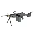 [Zestaw] Replika karabinu maszynowego FN M249 MKII SAW LMG [A&amp;K] + Elektryczny magazynek pudełkowy 6000 kulek M249 - Olive [BattleAxe]