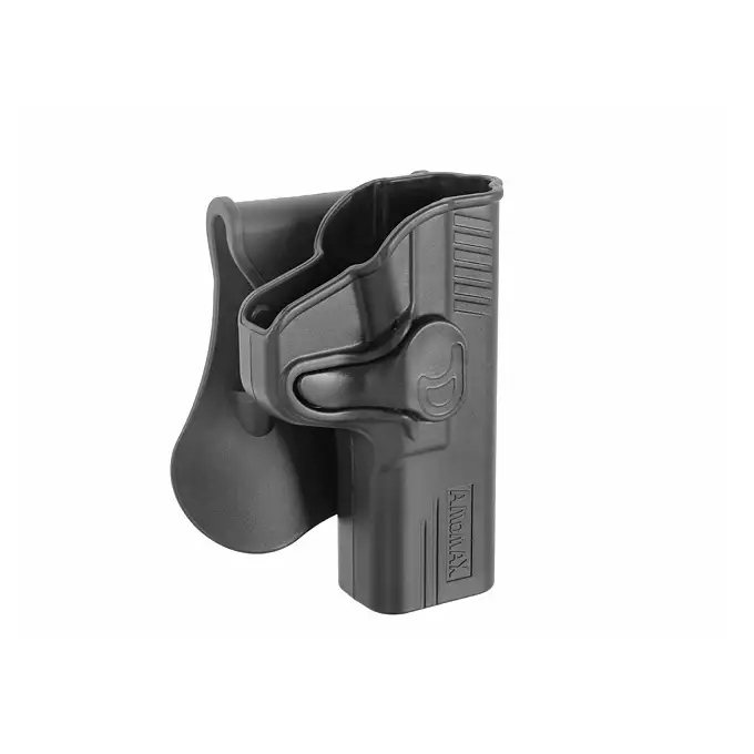 [Zestaw] Kabura Airsoftowa do M&amp;P9 - Black [Amomax] + Adapter szybkiego zwalniania - Black [Amomax]