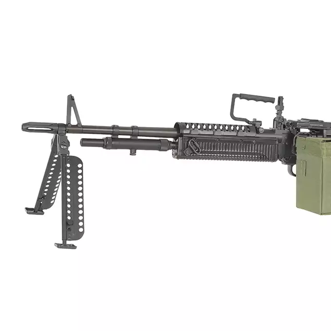 [Zestaw] Replika karabinu maszynowego H.M.G. M60 [A&amp;K] + Replika Trójnógu Amerykańskiego M122 Pod Karabiny Maszynowe [BattleAxe]