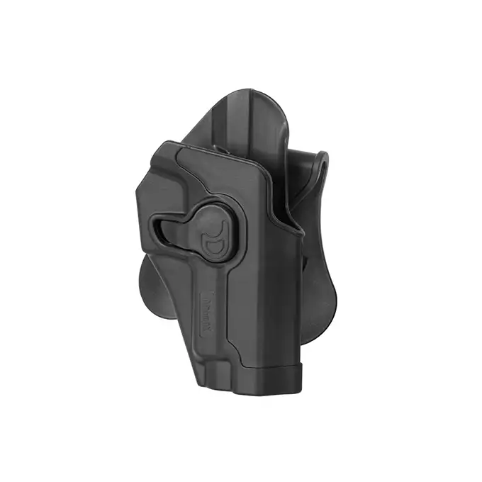 [Zestaw] Kabura Airsoftowa do P226 - Black [Amomax] + Adapter szybkiego zwalniania - Black [Amomax]