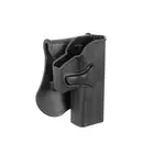 [Zestaw] Kabura Airsoftowa do klonów serii G19 - Black [Amomax] + Adapter szybkiego zwalniania - Black [Amomax]