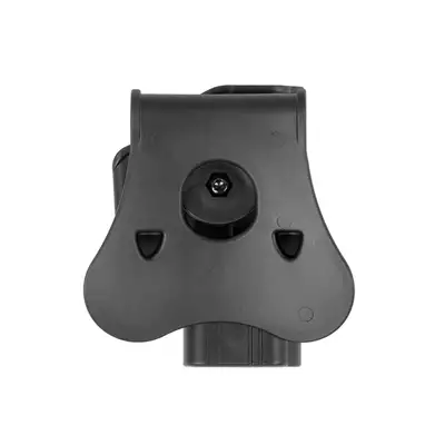 [Zestaw] Leworęczna Kabura Airsoftowa do klonów serii G19 - Black [Amomax] + Adapter szybkiego zwalniania - Black [Amomax]
