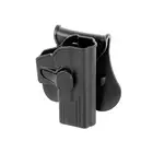 [Zestaw] Kabura Airsoftowa do klonów serii G19 - Black [Amomax] + Adapter szybkiego zwalniania - Black [Amomax]