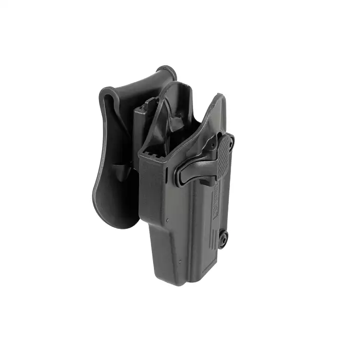 [Zestaw] Kabura Airsoftowa do P99 - Black [Amomax] + Adapter szybkiego zwalniania - Black [Amomax]
