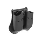 [Zestaw] Ładownica Airsoftowa na magazynki PX4/P30/USP/USP Compact - Black + Adapter szybkiego zwalniania - Black [Amomax]