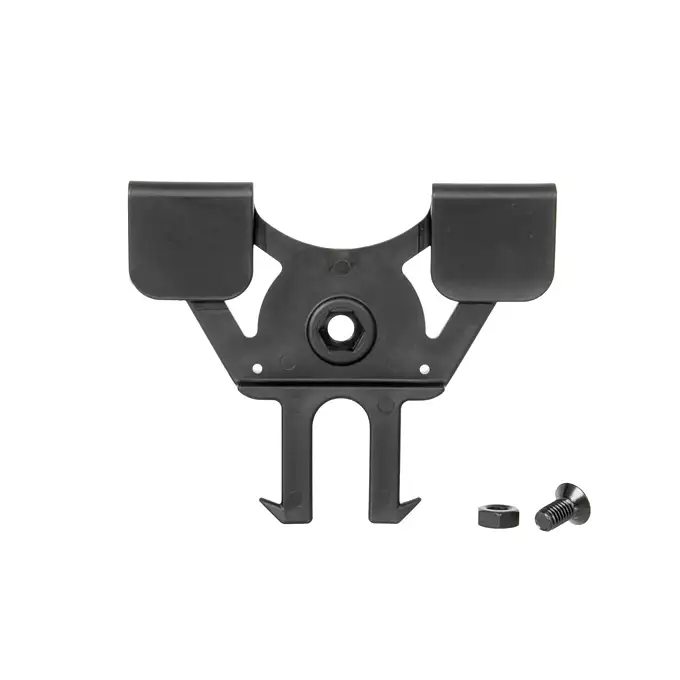 [Zestaw] Airsoftowe mocowanie MOLLE - Black [Amomax] + Adapter szybkiego zwalniania - Black [Amomax]