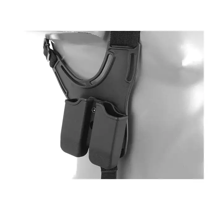 [Zestaw] Airsoftowe dwuramienne szelki operacyjne - Black [Amomax] + Adapter szybkiego zwalniania - Black [Amomax]