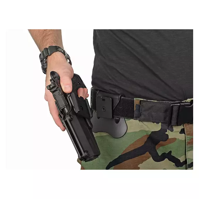 [Zestaw] Kabura Airsoftowa do Beretta M9/92F - Black [Amomax] + Adapter szybkiego zwalniania - Black [Amomax]