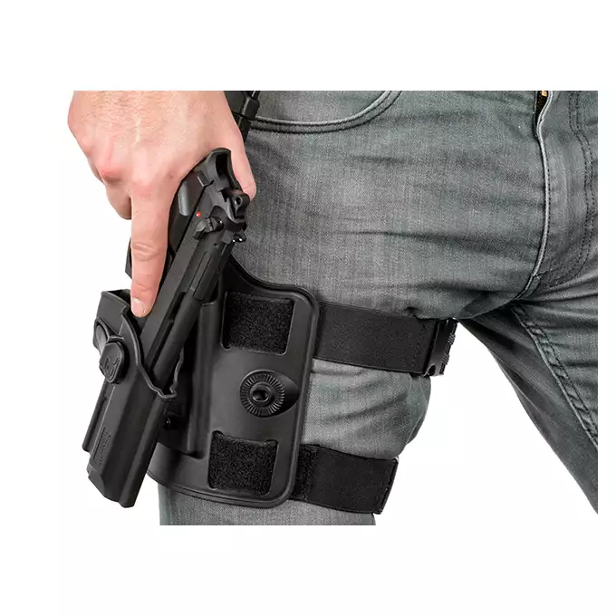 [Zestaw] Airsoftowa platforma udowa - Black [Amomax] + Adapter szybkiego zwalniania - Black [Amomax]