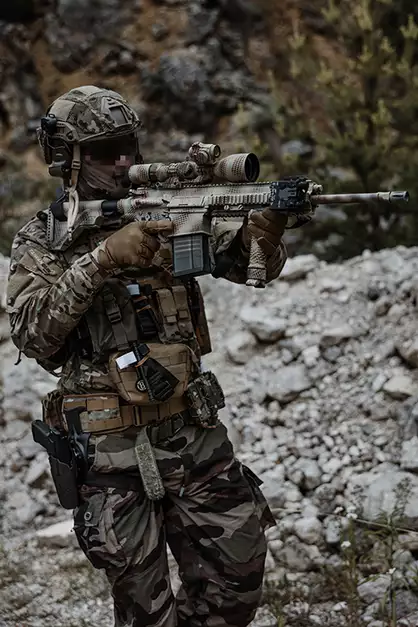 Replika Airsoftowa EC-202 Edycja Advanced (ulepszony gearbox, programowalny ETU) - Black [E&amp;C]