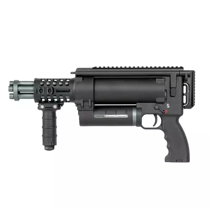 [Set] WE23-MINI Compact Rotary Minigun-Style Replica [WELL] + Battery Li-Po 1100mAh 11,1V 15/30C - T-connector [VB] + Compact LIPO charger B3Pro
