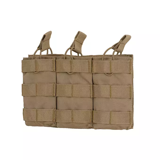 Otwarta potrójna ładownica na magazynki 5.56 - Coyote [8FIELDS]